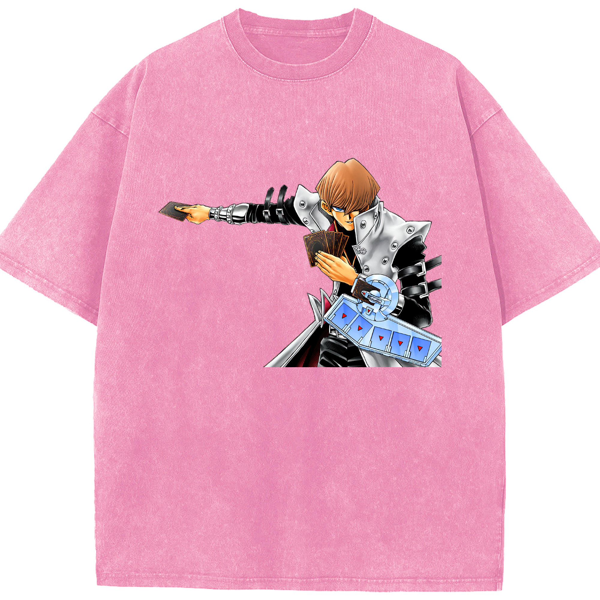（画像用） 遊☆戯☆王 Yu-Gi-Oh! 綿100% ヴィンテージ風 半袖Tシャツ（フロントプリント）